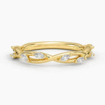 Secret Garden Diamond Wedding Ring (1/4 ct. tw.) Yellow Gold 18k Wedding Band