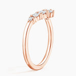 Desirée Contoured Diamond Ring Rose Gold 18k Wedding Band