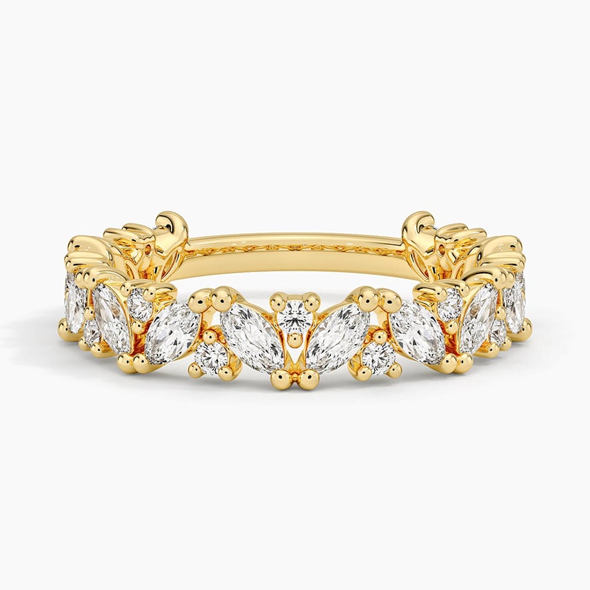 Elowen Lab Diamond Ring (1 ct. tw.) Yellow Gold 18k Wedding Band