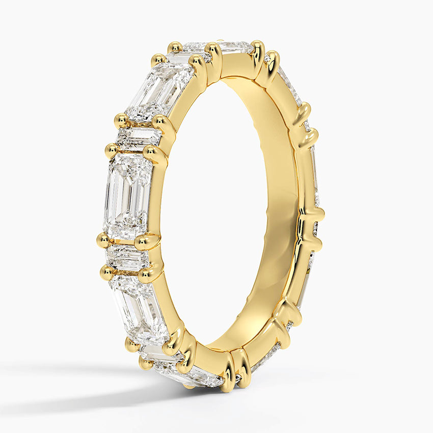 Frances Eternity Lab Diamond Ring Yellow Gold 18k Eternity Band