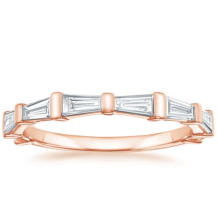 Memoir Baguette Diamond Ring (3/4 ct. tw.) Rose Gold 18k Wedding Band