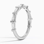 Memoir Baguette Diamond Ring (3/4 ct. tw.) Platinum Wedding Band