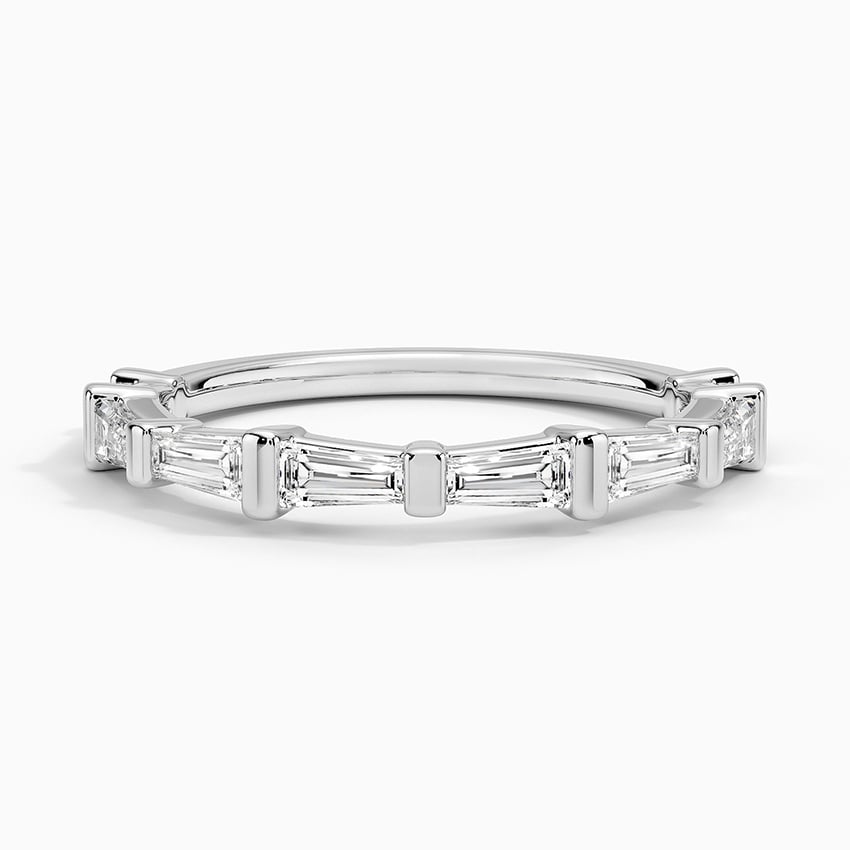 Memoir Baguette Diamond Ring (3/4 ct. tw.) Platinum Wedding Band