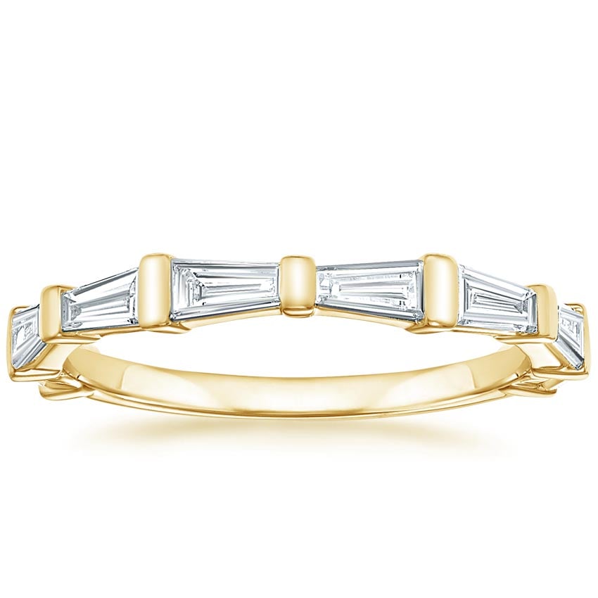 Memoir Baguette Diamond Ring (3/4 ct. tw.) Yellow Gold 18k Wedding Band