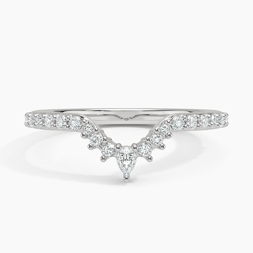 Luxe Lunette Diamond Ring (1/3 ct. tw.) Platinum Wedding Band