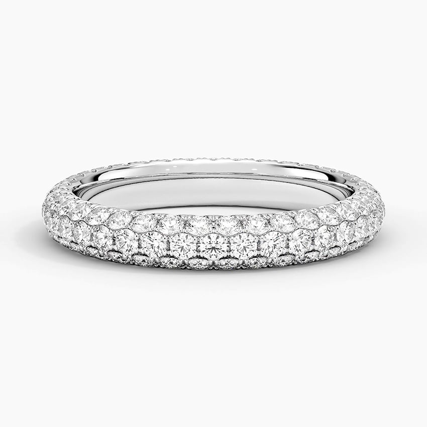 Valencia Eternity Lab Diamond Ring (1 1/2 ct. tw.) Platinum Eternity Band