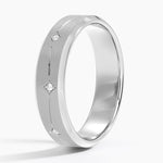 Luxe Cosmos Diamond 5.5mm Wedding Ring Platinum Wedding Band