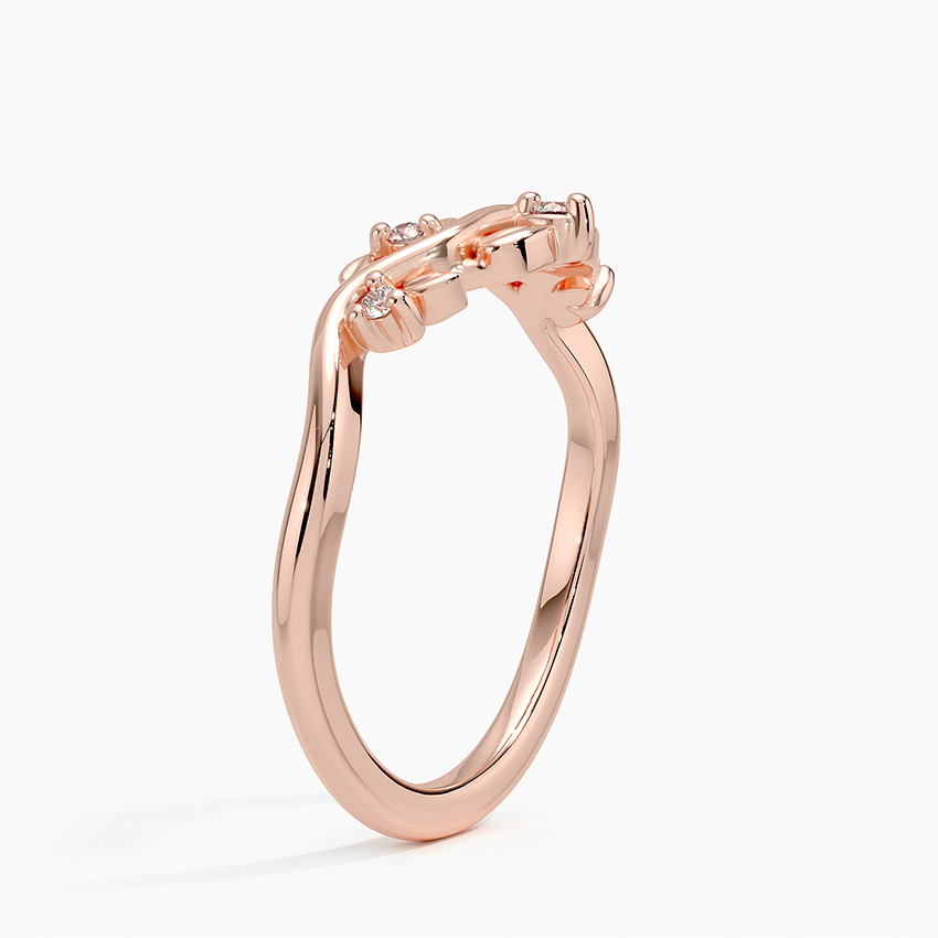 Veranda Diamond Ring Rose Gold 18k Wedding Band