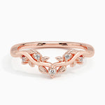 Veranda Diamond Ring Rose Gold 18k Wedding Band