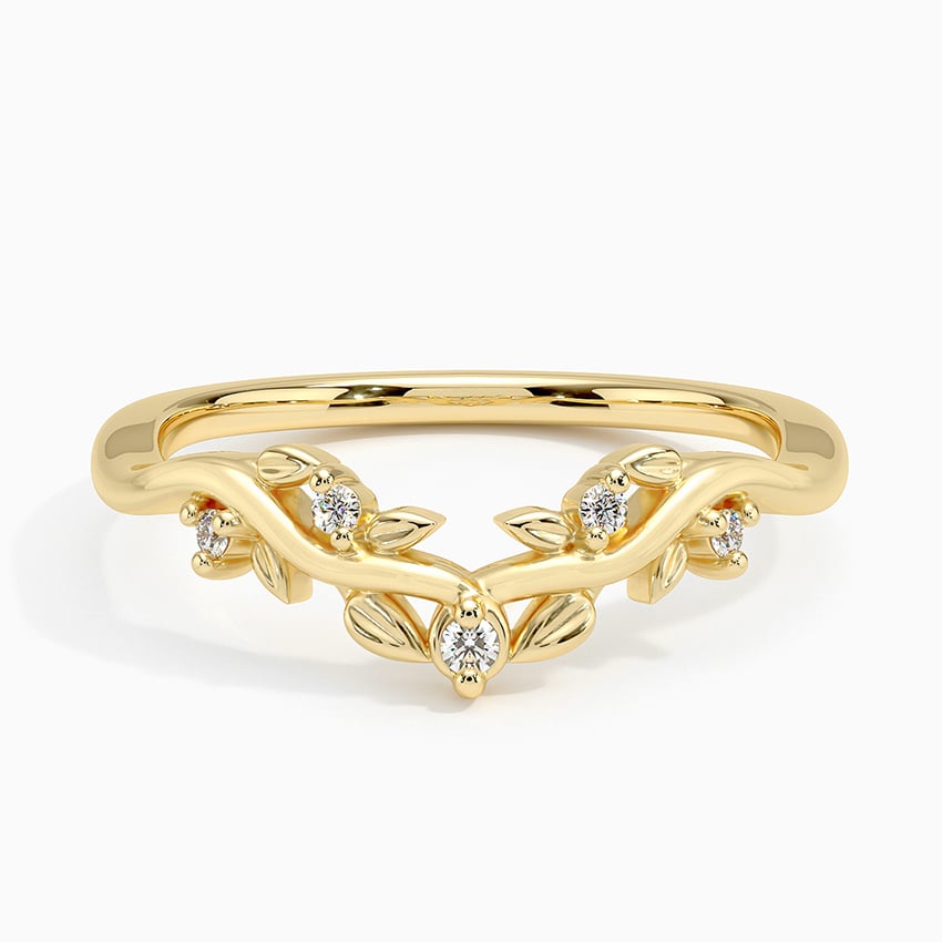 Veranda Diamond Ring Yellow Gold 18k Wedding Band