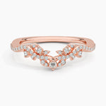 Luxe Veranda Diamond Ring Rose Gold 18k Wedding Band
