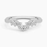 Luxe Veranda Diamond Ring Platinum Wedding Band