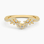 Luxe Veranda Diamond Ring Yellow Gold 18k Wedding Band