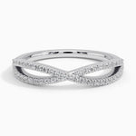 Entwined Diamond Ring (1/4 ct. tw.) Platinum Wedding Band