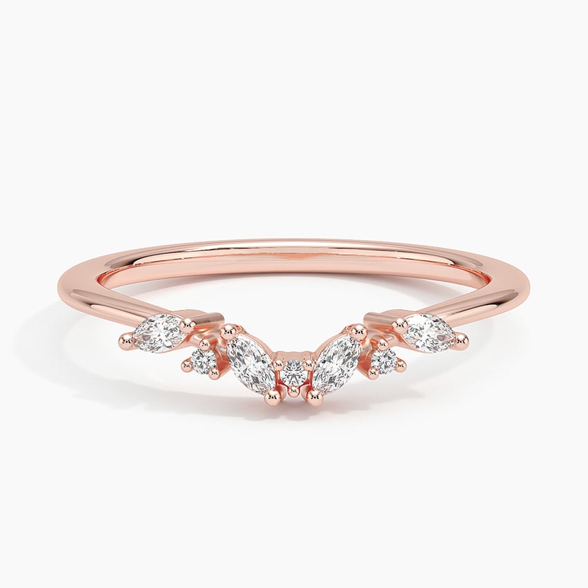 Yvette Diamond Ring (1/6 ct. tw.) Rose Gold 18k Wedding Band