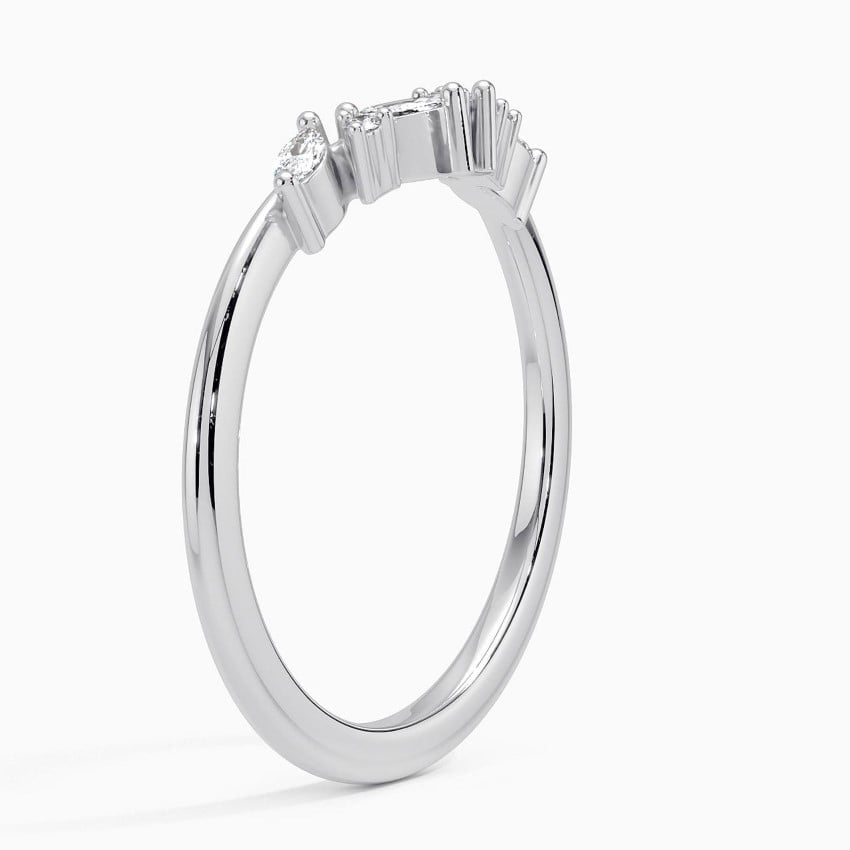 Yvette Diamond Ring (1/6 ct. tw.) Platinum Wedding Band