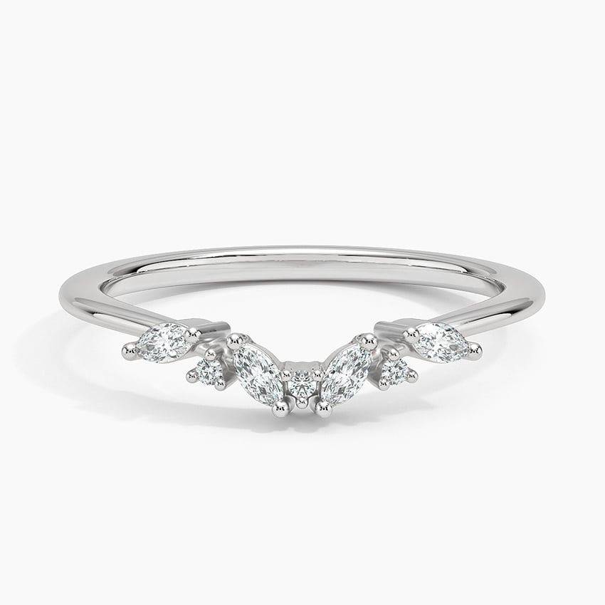Yvette Diamond Ring (1/6 ct. tw.) Platinum Wedding Band