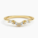 Yvette Diamond Ring (1/6 ct. tw.) Yellow Gold 18k Wedding Band