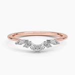 Mixed Metal Yvette Diamond Ring Rose Gold 18k Wedding Band
