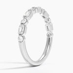 Kensington Emerald Cut and Round Diamond Ring (1/2 ct. tw.) Platinum Wedding Band