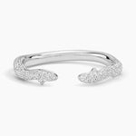 Rose Thorn Diamond Open Ring (1/3 ct. tw.) Platinum Wedding Band