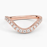 Silhouette Diamond Ring (1/2 ct. tw.) Rose Gold 18k Wedding Band