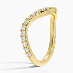 Silhouette Diamond Ring (1/2 ct. tw.) Yellow Gold 18k Wedding Band