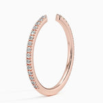 Sia Three-Quarter Coverage Diamond Ring (1/5 ct. tw.) Rose Gold 18k Wedding Band