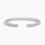 Sia Three-Quarter Coverage Diamond Ring (1/5 ct. tw.) Platinum Wedding Band