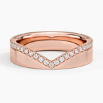 Kaia Contour Diamond Ring (1/4 ct. tw.) Rose Gold 18k Wedding Band