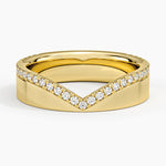Kaia Contour Diamond Ring (1/4 ct. tw.) Yellow Gold 18k Wedding Band