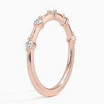 Aimee Diamond Ring Rose Gold 18k 1.1mm Wedding Band