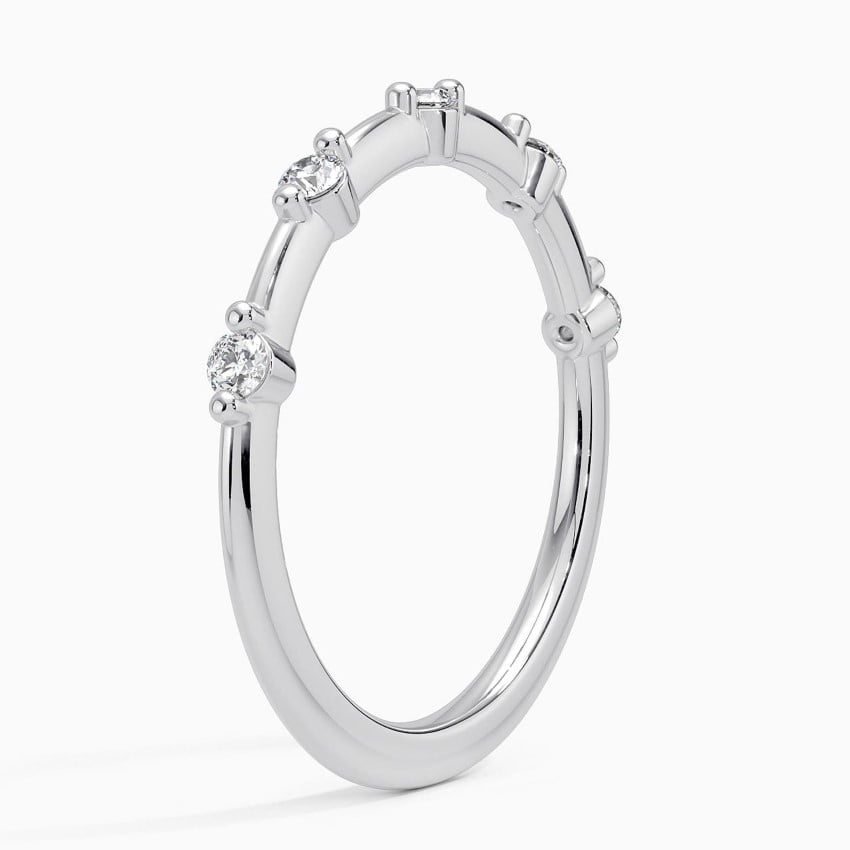 Aimee Diamond Ring Platinum 1.1mm Wedding Band