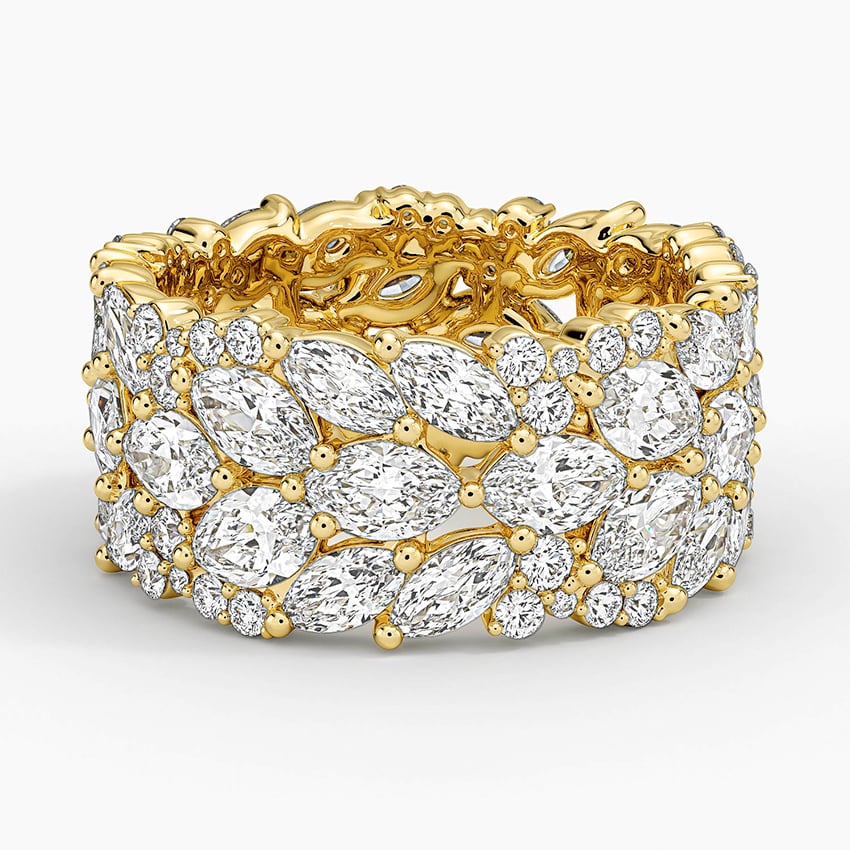 Nadia Eternity Diamond Ring Yellow Gold 18k Eternity Band