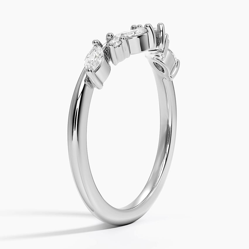 Yvette Diamond Ring (1/4 ct. tw.) Platinum Wedding Band