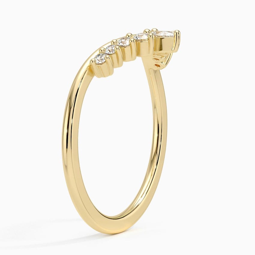 Veronika Diamond Ring Yellow Gold 18k Wedding Band