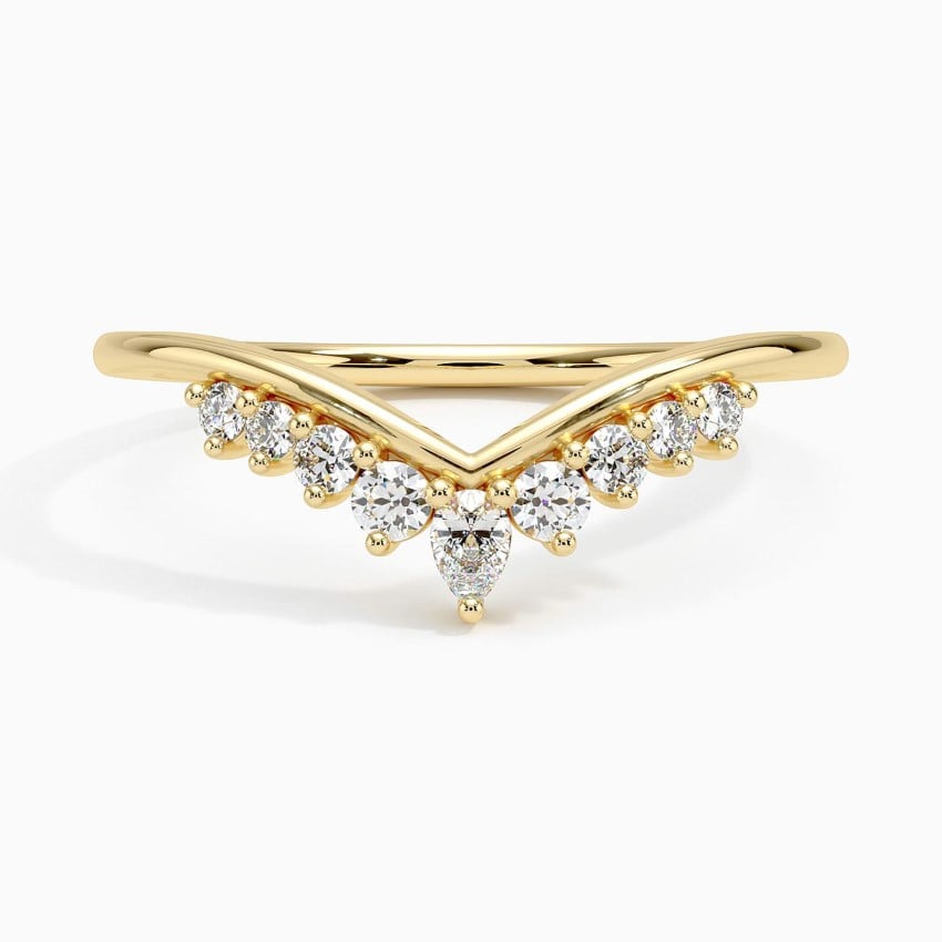 Veronika Diamond Ring Yellow Gold 18k Wedding Band
