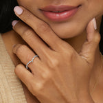 Delicate Versailles Contour Diamond Ring (1/3 ct. tw.) Platinum Wedding Band