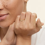 Caris Diamond Ring Yellow Gold 18k Wedding Band