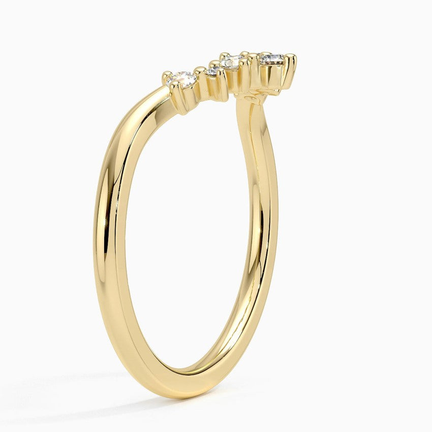 Caris Diamond Ring Yellow Gold 18k Wedding Band