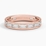 Kelly Baguette Eternity Lab Diamond Ring Rose Gold 18k Eternity Band