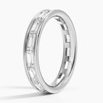 Kelly Baguette Eternity Lab Diamond Ring Platinum Eternity Band
