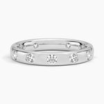 Cara Flush Set Eternity Lab Diamond Ring Platinum Eternity Band