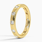 Cara Flush Set Eternity Lab Diamond Ring Yellow Gold 18k Eternity Band