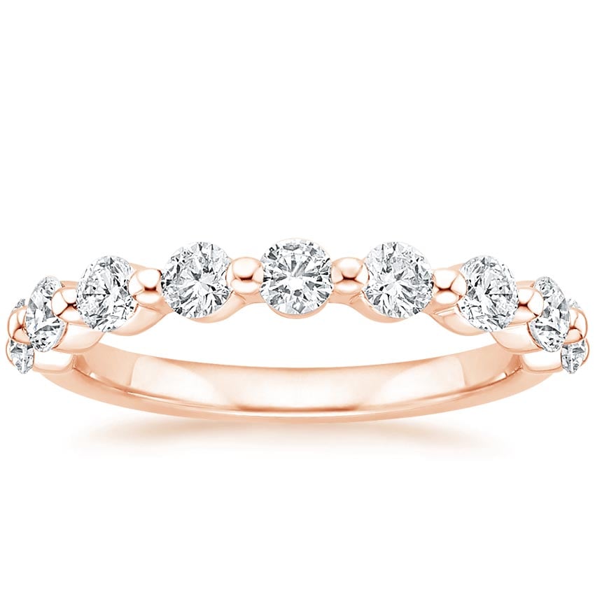 Monaco Diamond Ring (3/4 ct. tw.) Rose Gold 18k Wedding Band