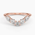 Camille Contoured Diamond Ring (3/4 ct. tw.) Rose Gold 18k Wedding Band
