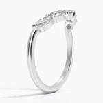 Camille Contoured Diamond Ring (3/4 ct. tw.) Platinum Wedding Band