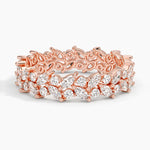 Jardiniere Eternity Lab Diamond Ring Rose Gold 18k Eternity Band