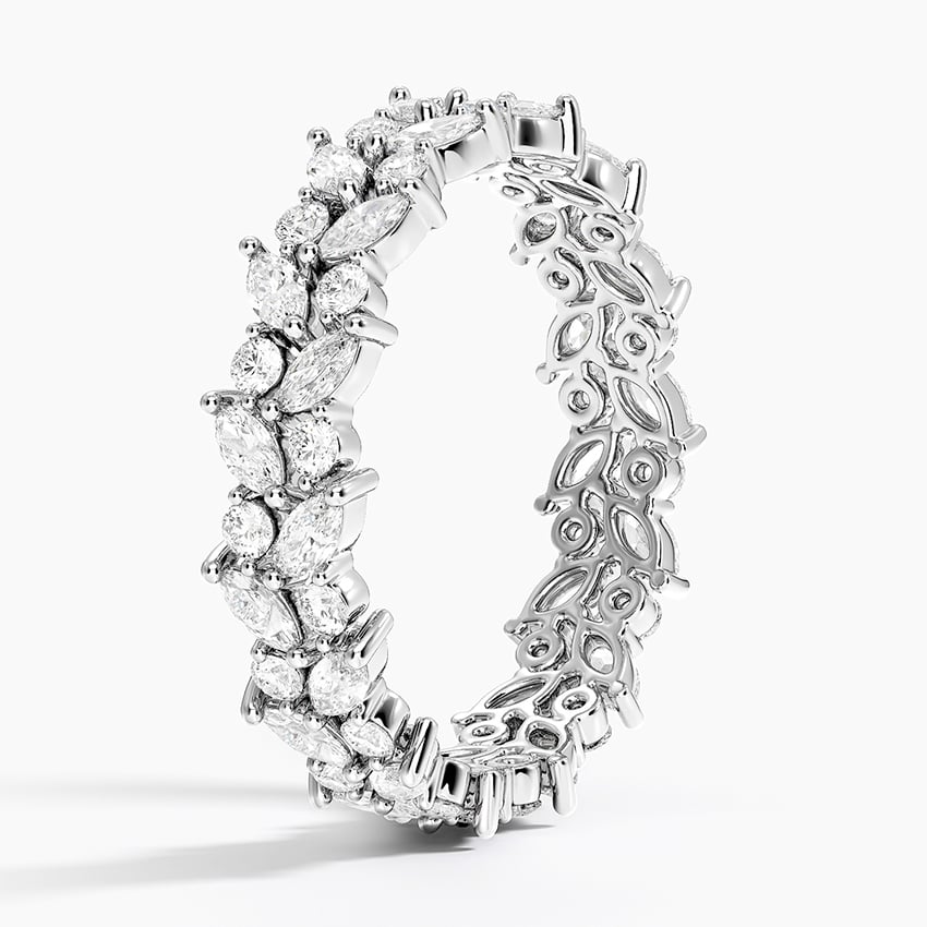 Jardiniere Eternity Lab Diamond Ring Platinum Eternity Band