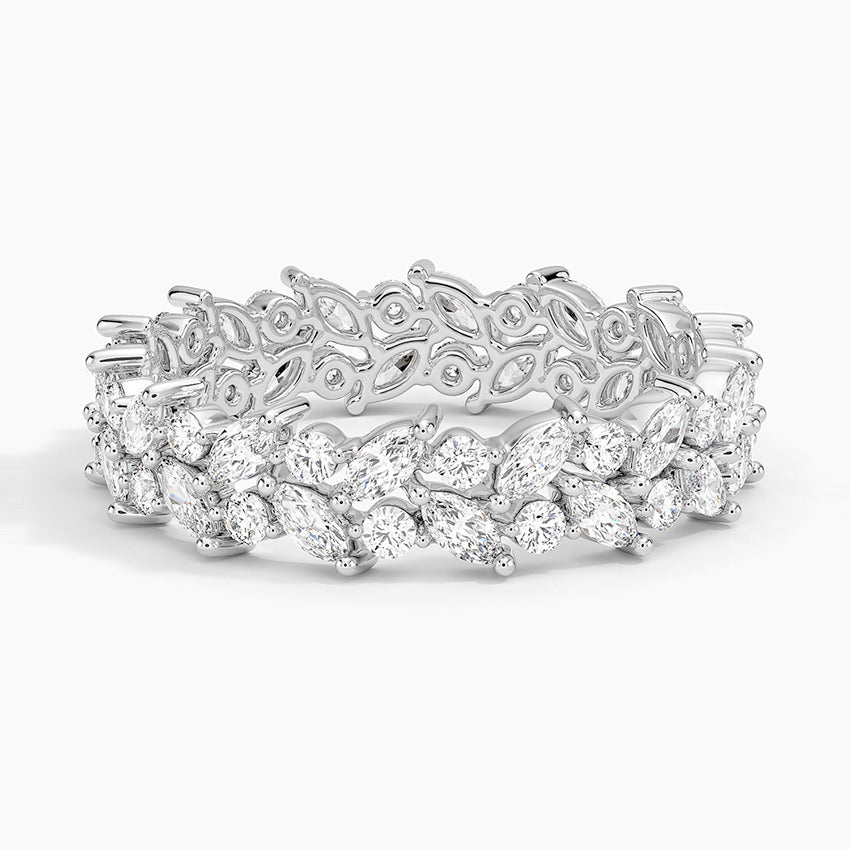 Jardiniere Eternity Lab Diamond Ring Platinum Eternity Band